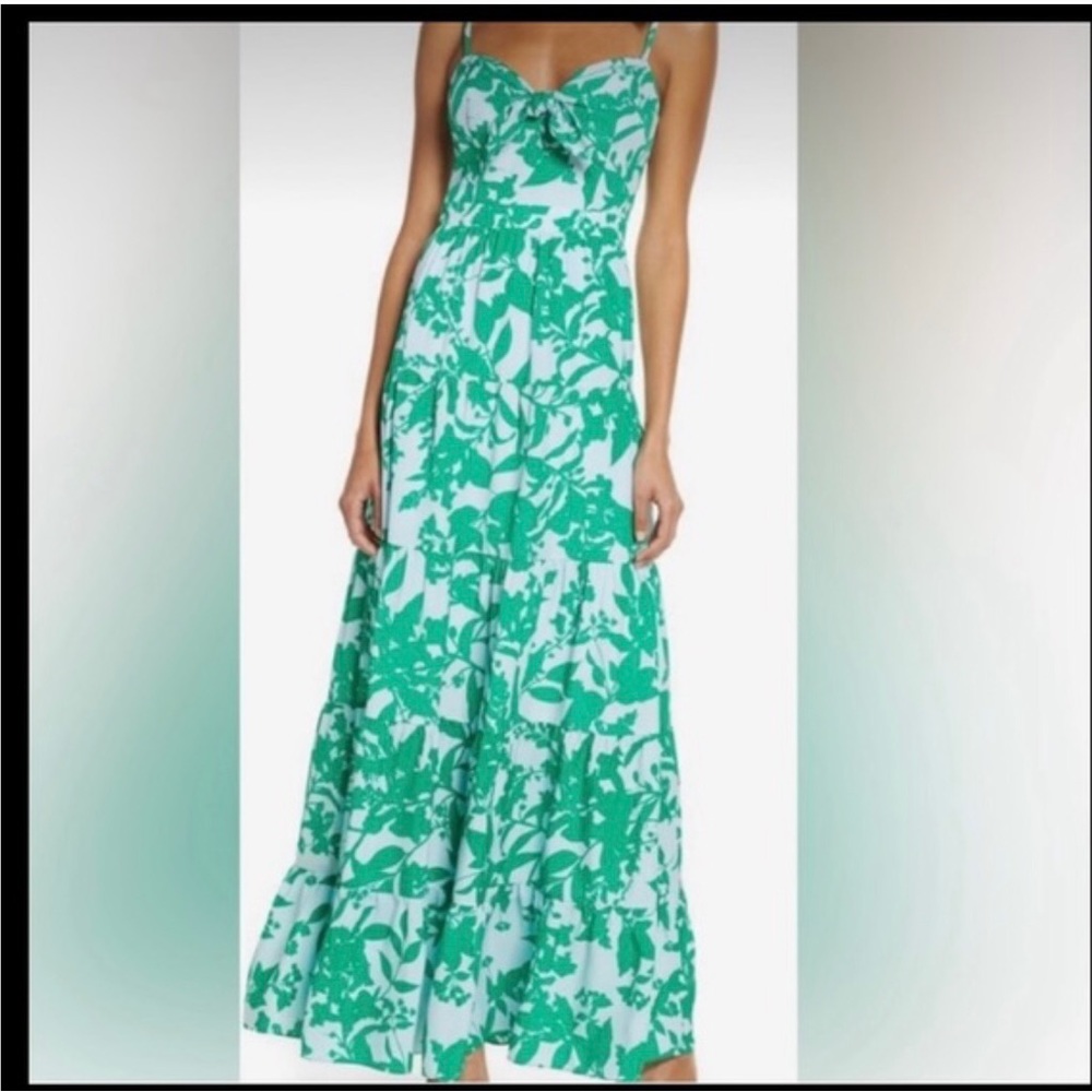 Eliza j maxi dress tiered skirt